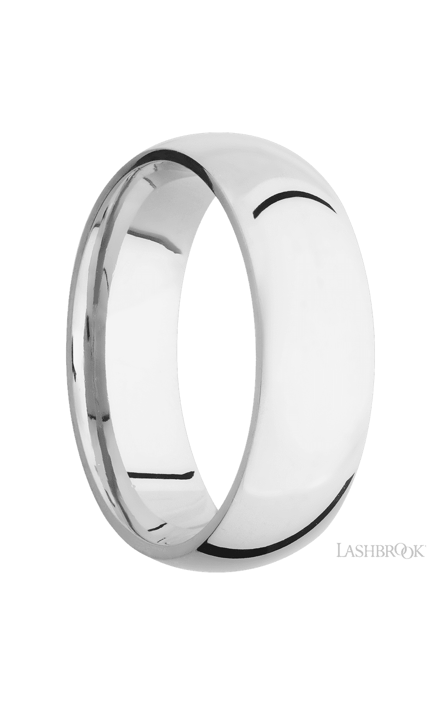7 mm wide Domed Cobalt Chrome band. - NAGI