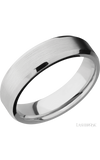 6 mm wide Beveled Platinum band.