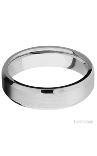 6 mm wide Beveled Platinum band.