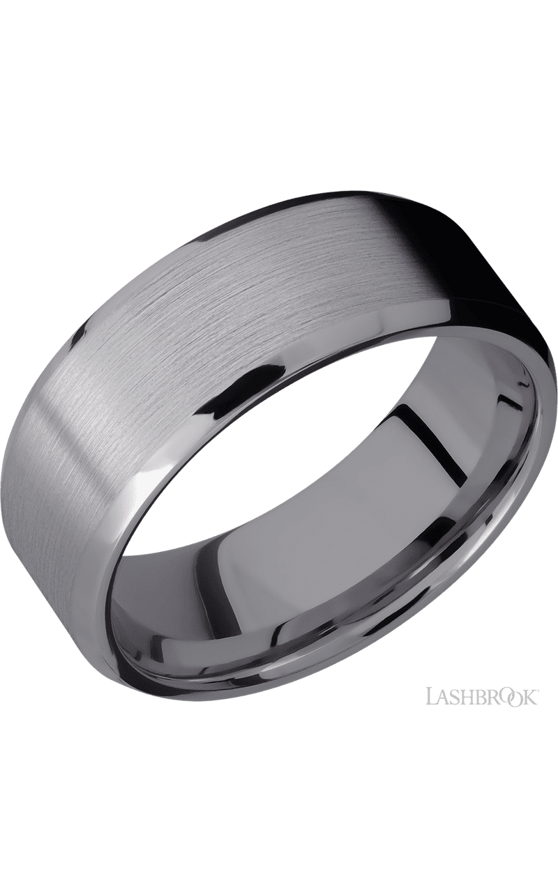 8 mm wide Beveled Tantalum band. - NAGI