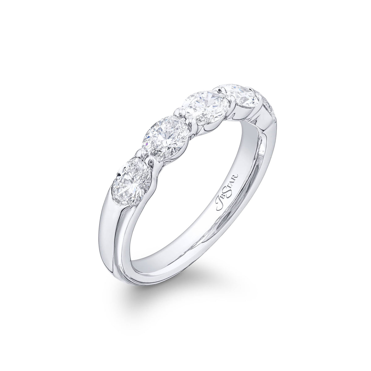 JB Star 5-Stone Oval Diamond Band - NAGI