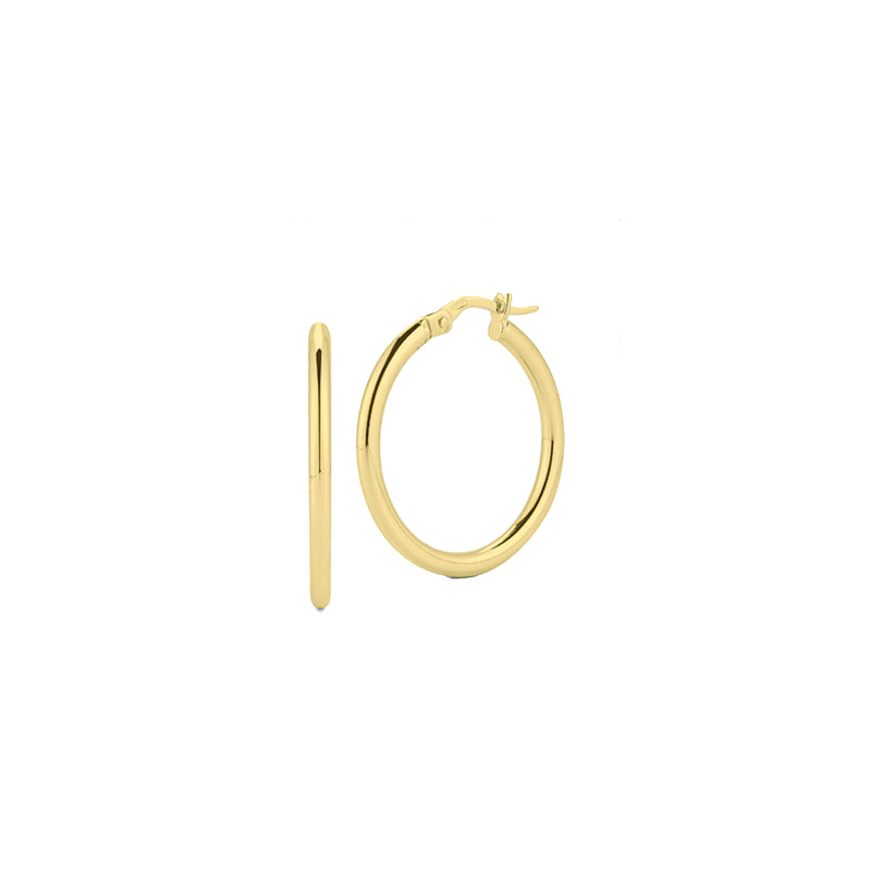 Roberto Coin 18K Yellow Gold 15MM Hoop Earrings - NAGI