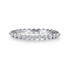 Gabriel & Co. 14K White Gold Eternity Wedding Band
