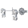Swarovski Diamond Intimate Double Stud White Gold Earrings