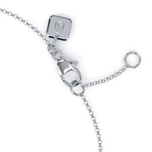 Swarovski Diamond Intimate Bracelet with beaded Chain 14K White GoldSwarovski Diamond Intimate Bracelet with beaded Chain 14K White Gold