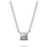 Swarovski Diamond Eternity Round Solitaire Pendant Necklace 14K White Gold