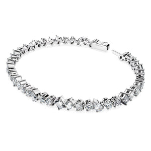 Swarovski Diamond Galaxy Tennis Bracelet 14K White Gold 5.00 Carats