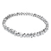 Swarovski Diamond Galaxy Tennis Bracelet 14K White Gold 5.00 Carats