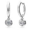 Swarovski Round Diamond Eternity Drop Earrings 1.1ctw