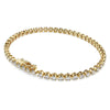 Swarovski Diamond Eternity Tennis Bracelet 14K Yellow Gold 2.50 Carats tw