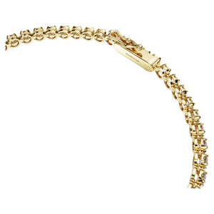 Swarovski Diamond Eternity Tennis Bracelet 14K Yellow Gold 2.50 Carats tw