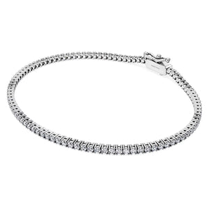 Swarovski Diamond Eternity Tennis Bracelet 14K White Gold 1.50 Carats tw