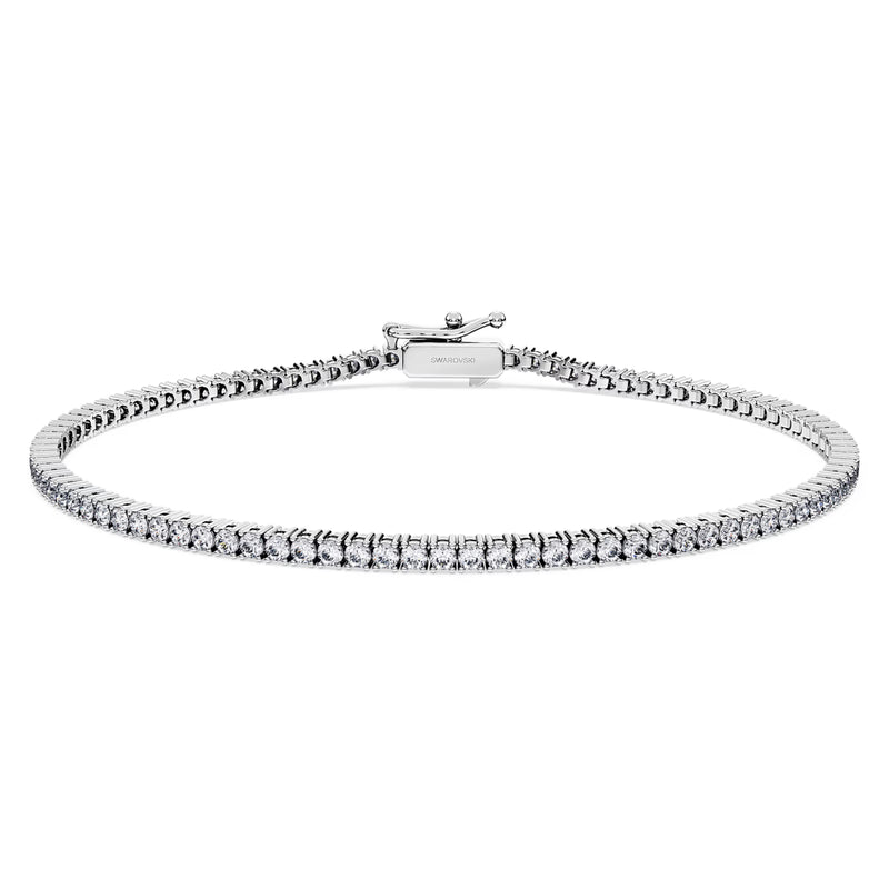 Swarovski Diamond Eternity Tennis Bracelet 14K White Gold 1.50 Carats tw