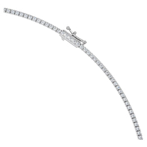 Swarovski Diamond Eternity Tennis Necklace 3ctw White Gold