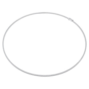 Swarovski Diamond Eternity Tennis Necklace 3ctw White Gold