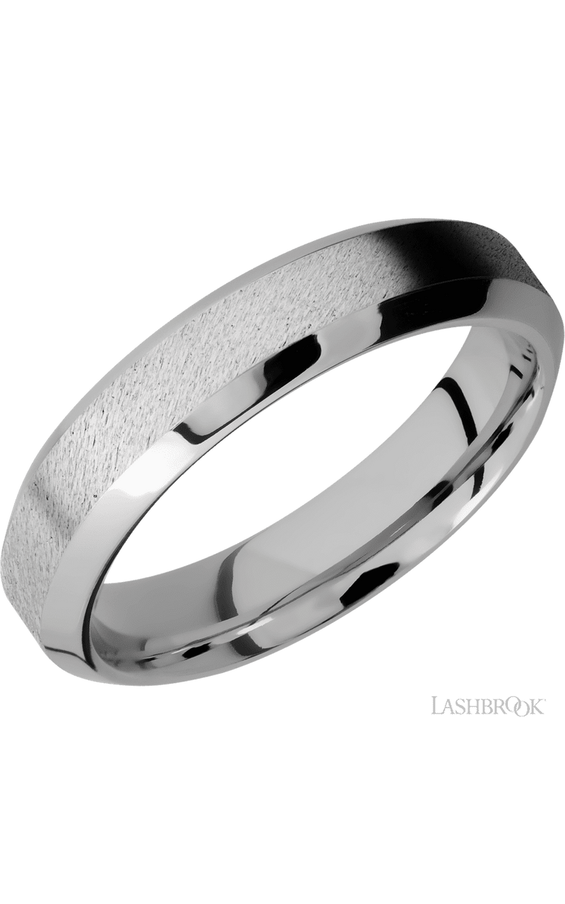 5 mm wide High Bevel Cobalt Chrome band img1