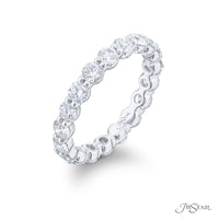 JB Star Platinum Eternity Shared Prong Round Diamond Band