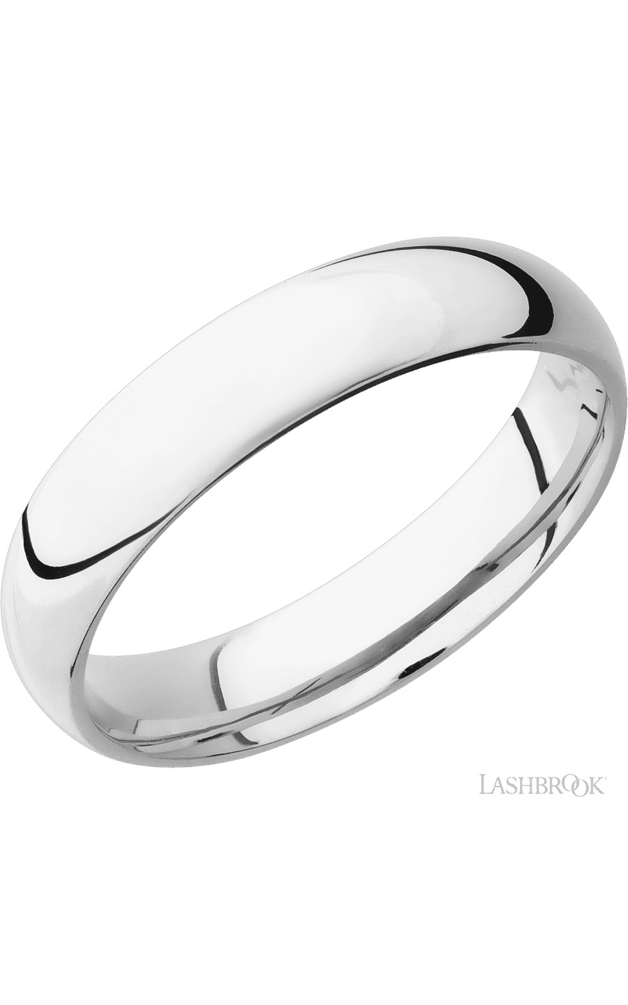 5mm Wide Domed Cobalt Chrome Band img1