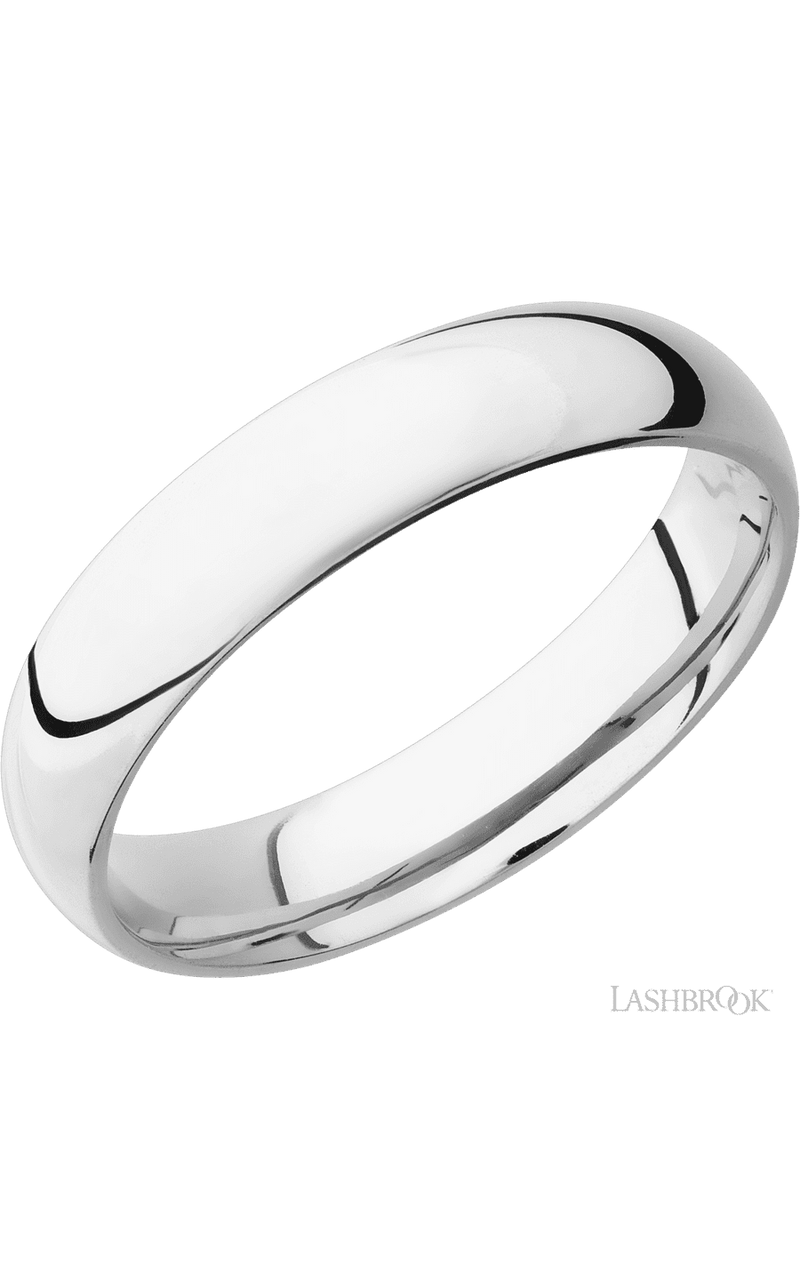 5mm Wide Domed Cobalt Chrome Band img1