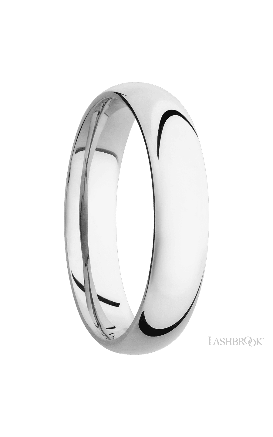 5mm Wide Domed Cobalt Chrome Band img2