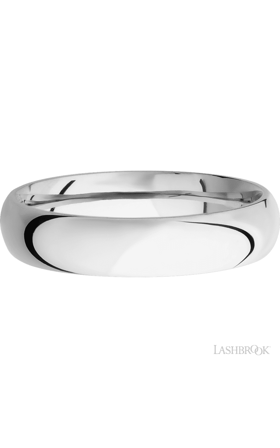 5mm Wide Domed Cobalt Chrome Band img3