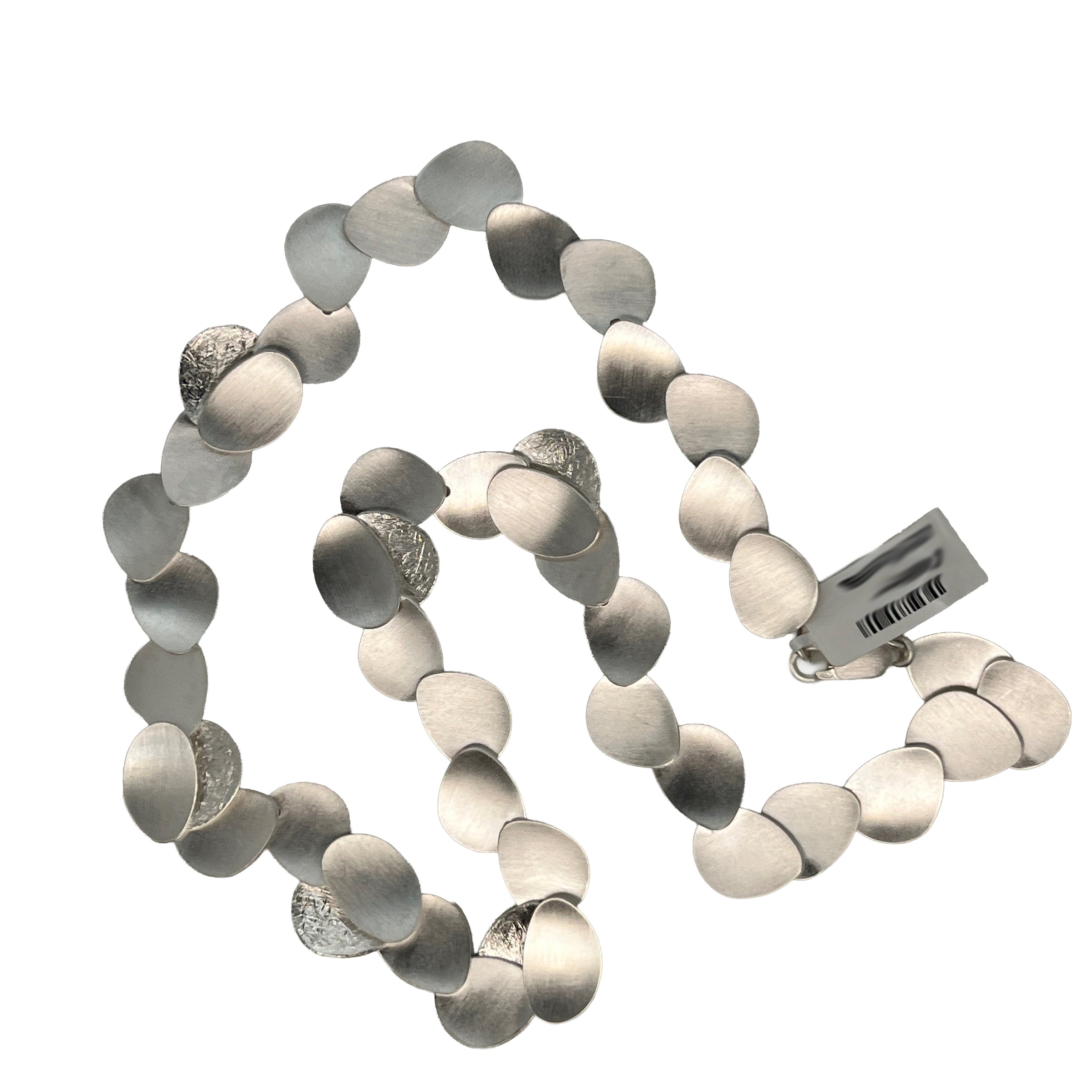 Sterling Silver Round Disc Necklace