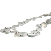 Sterling Silver Round Disc Necklace