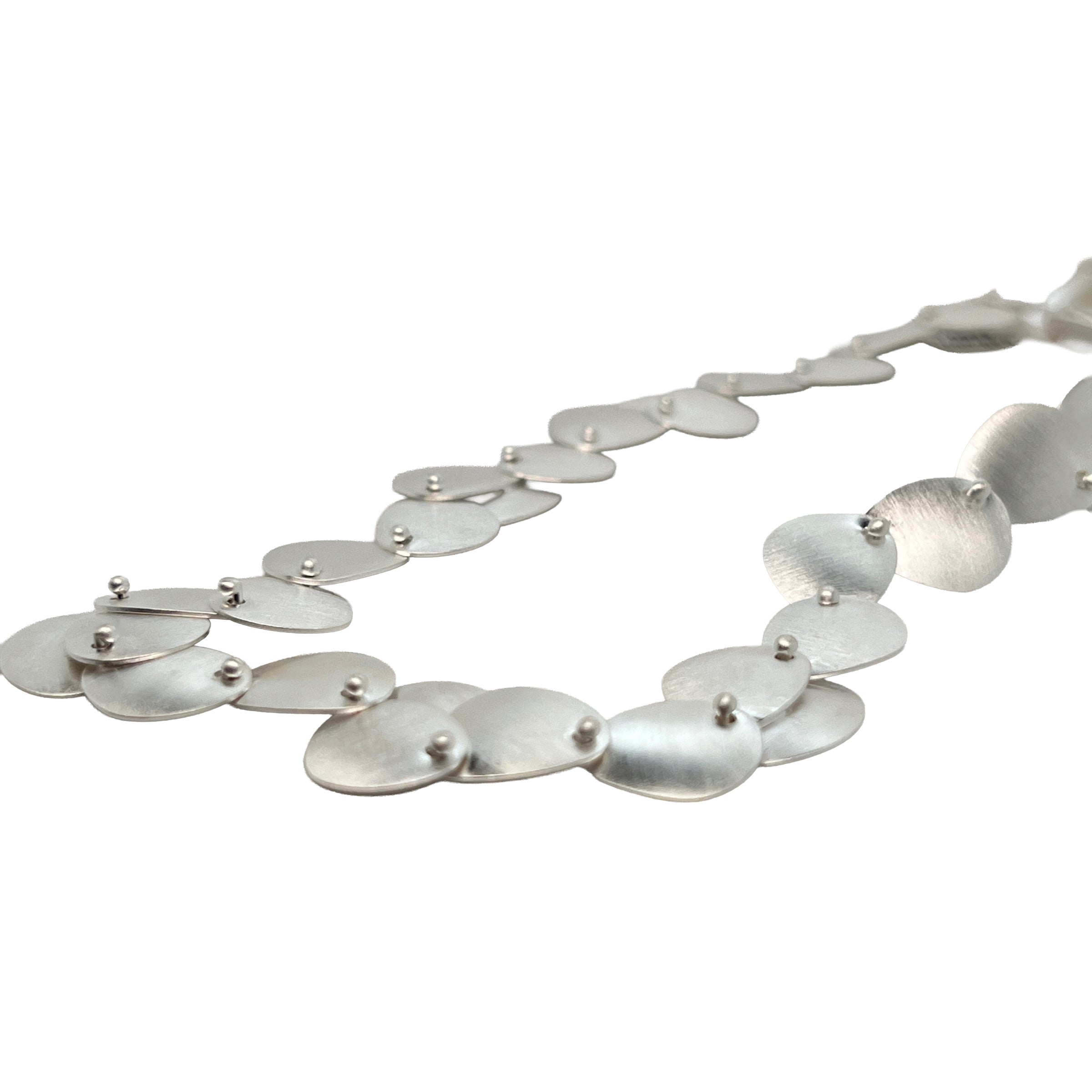 Sterling Silver Round Disc Necklace