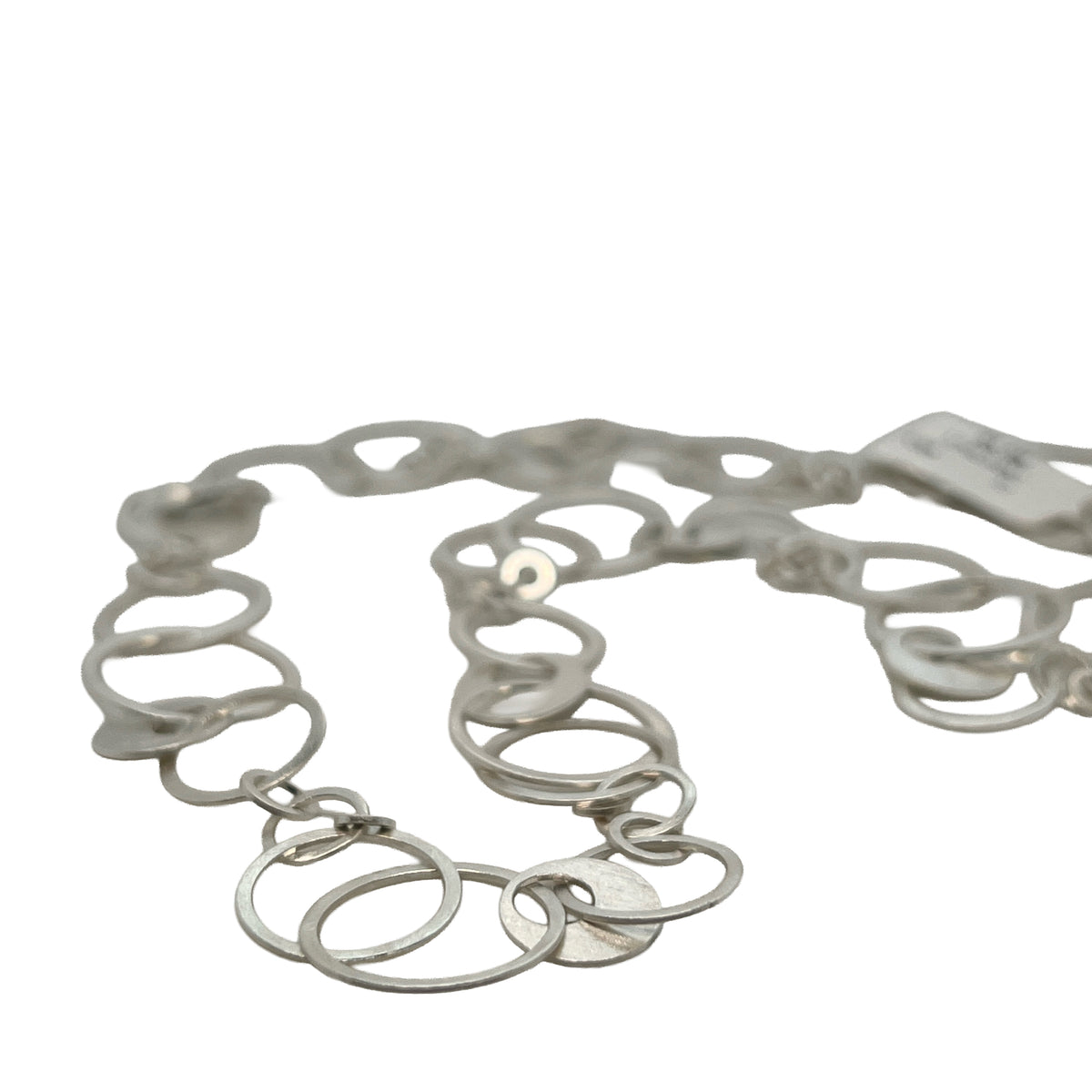 Sterling Silver Circle Link Necklace