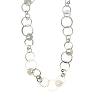 Sterling Silver Circle Link Necklace