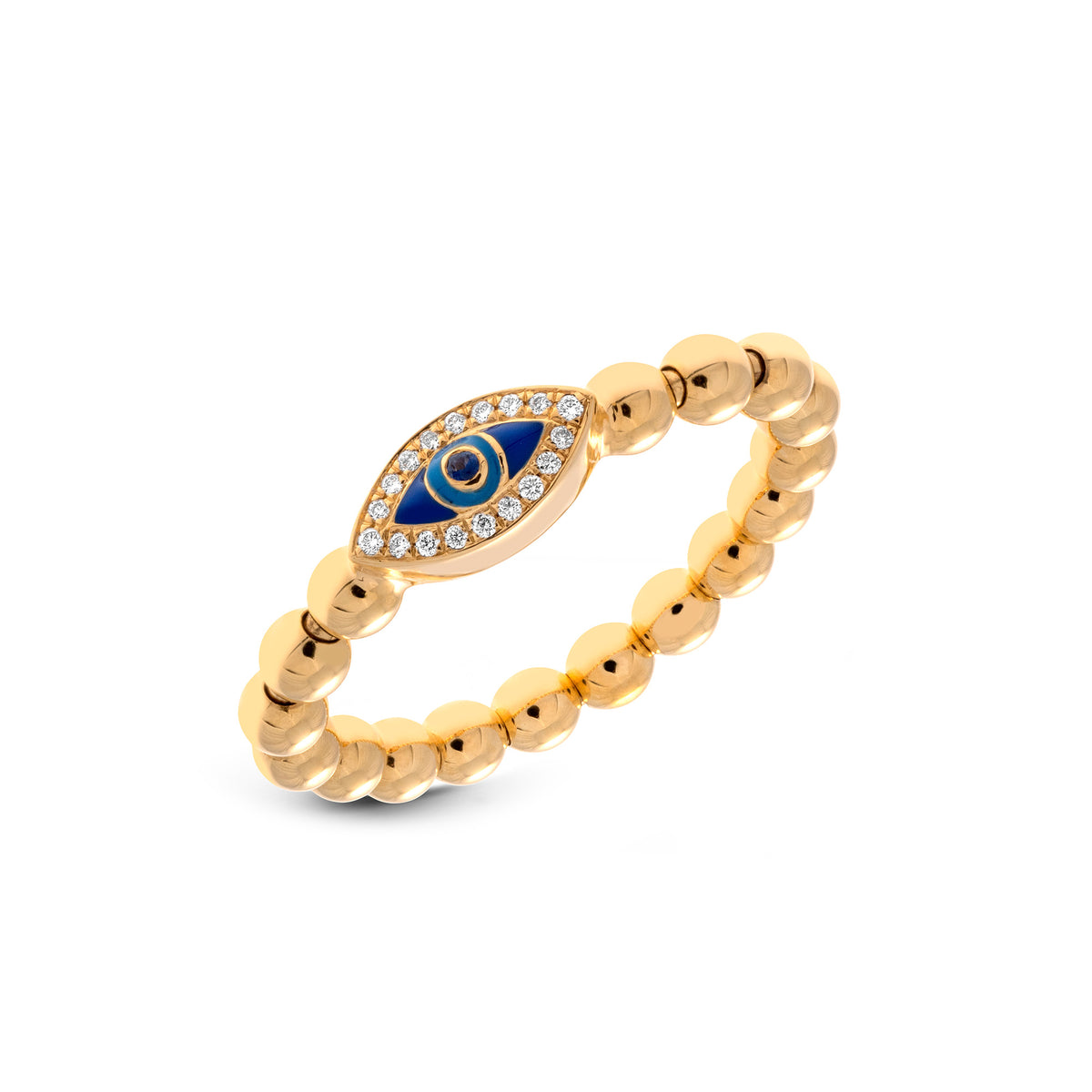 Hulchi Belluni 18K Yellow Gold Evil eye Ring