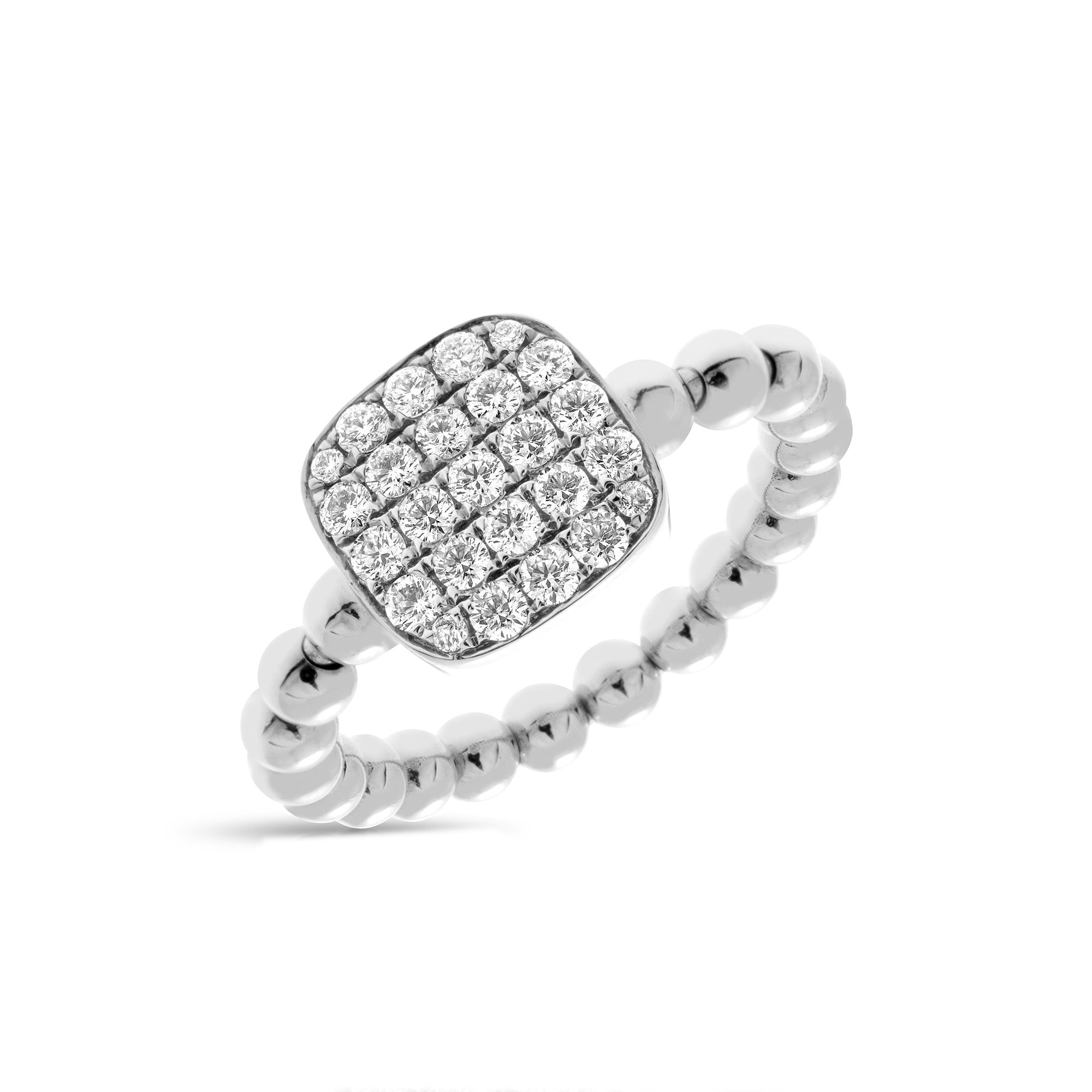 Hulchi Belluni 18k White Gold Diamond Ring