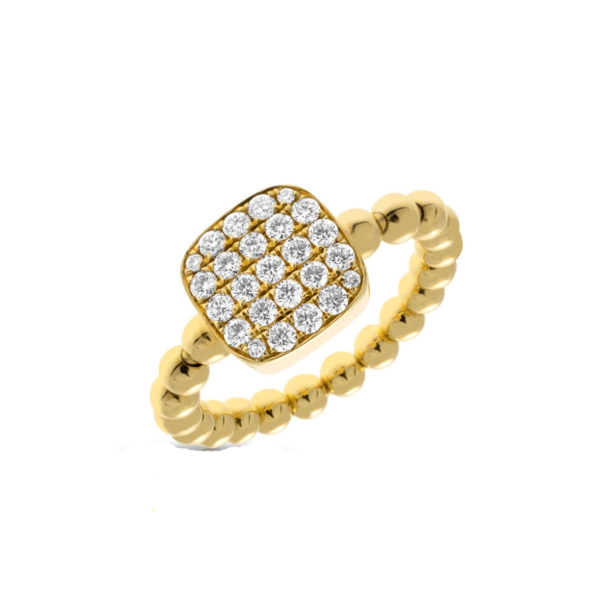 Hulchi Belluni 18K Yellow Gold Diamond Ring