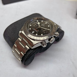 Pre-owned Tudor Black Bay Chronograph 41mm Steel Watch M79350 Denim