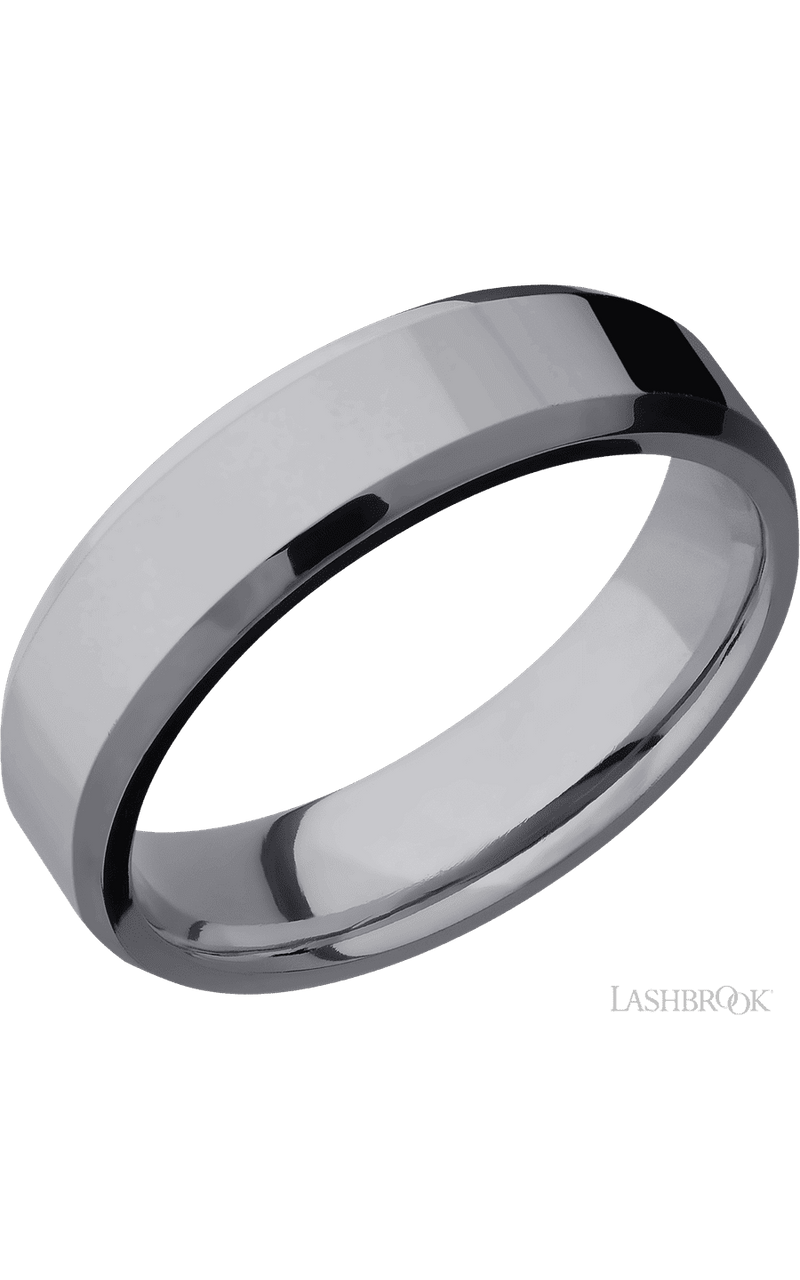 6 mm wide Beveled Tantalum band img1