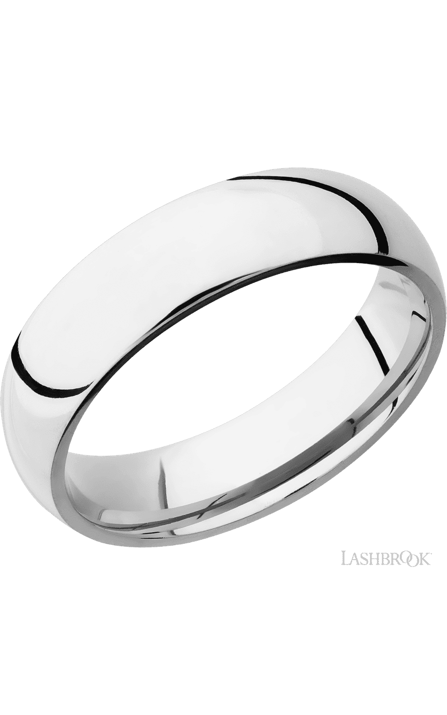 6 mm wide Domed Cobalt Chrome band img1