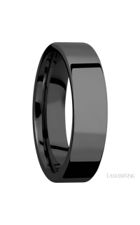 6 mm wide Flat Zirconium band img2