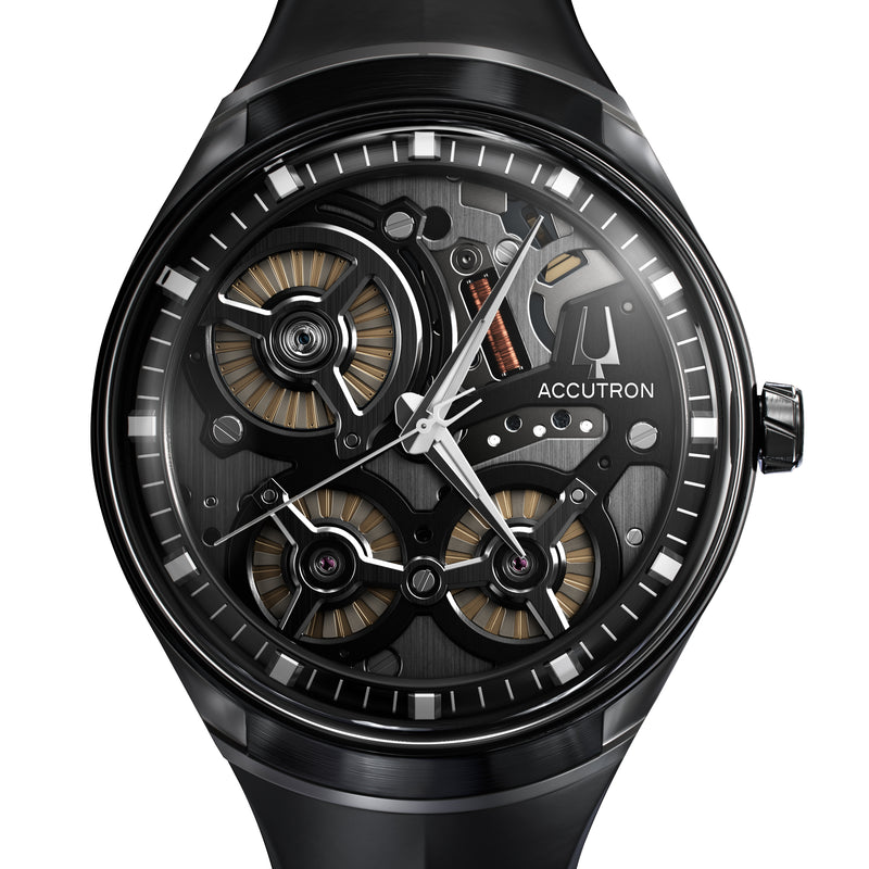 Accutron DNA Black Ecectrostatic Watch #2ES8A003