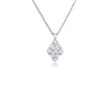 JB Star Platinum Tapered Baguettes & Round & Marquise Cut Diamond Necklace