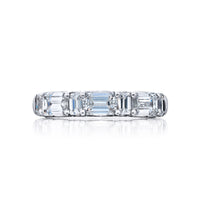 JB Star Platinum 7-Stone Emerald Cut Diamond Band - NAGI