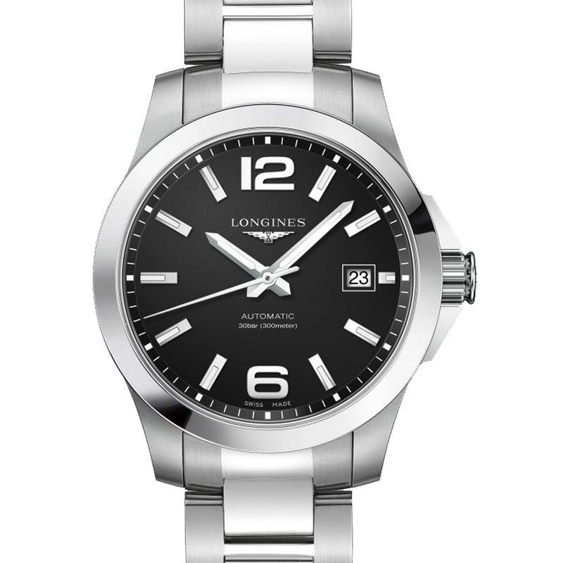 Longines Conquest 41MM Automatic Black Dial Watch L37774586
