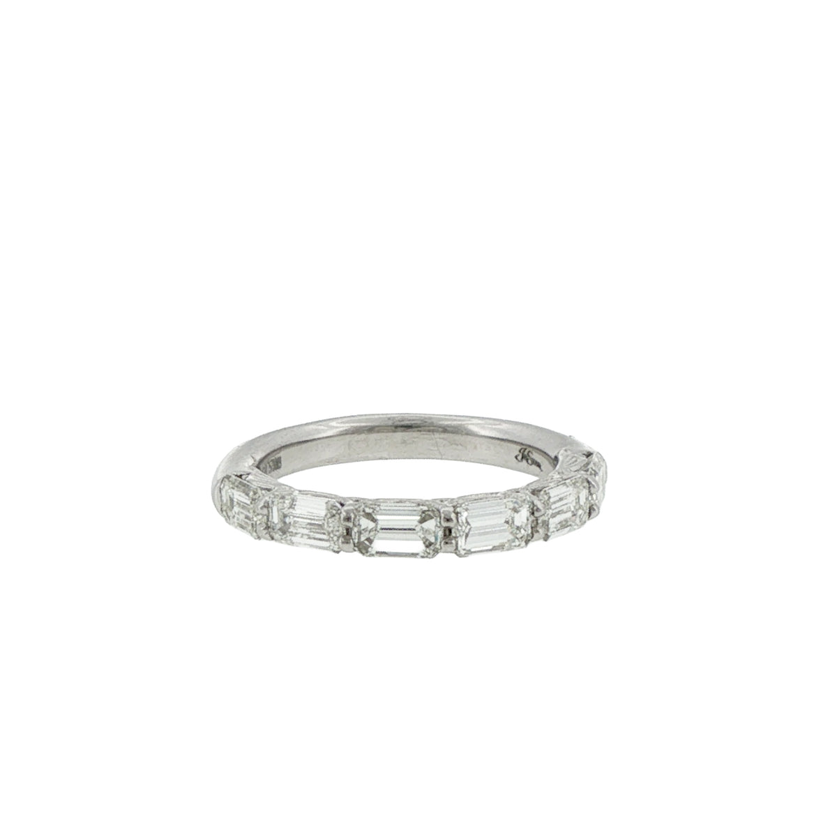 JB Star 6-Stone East/West Set Emerald Cut Diamond Band - NAGI