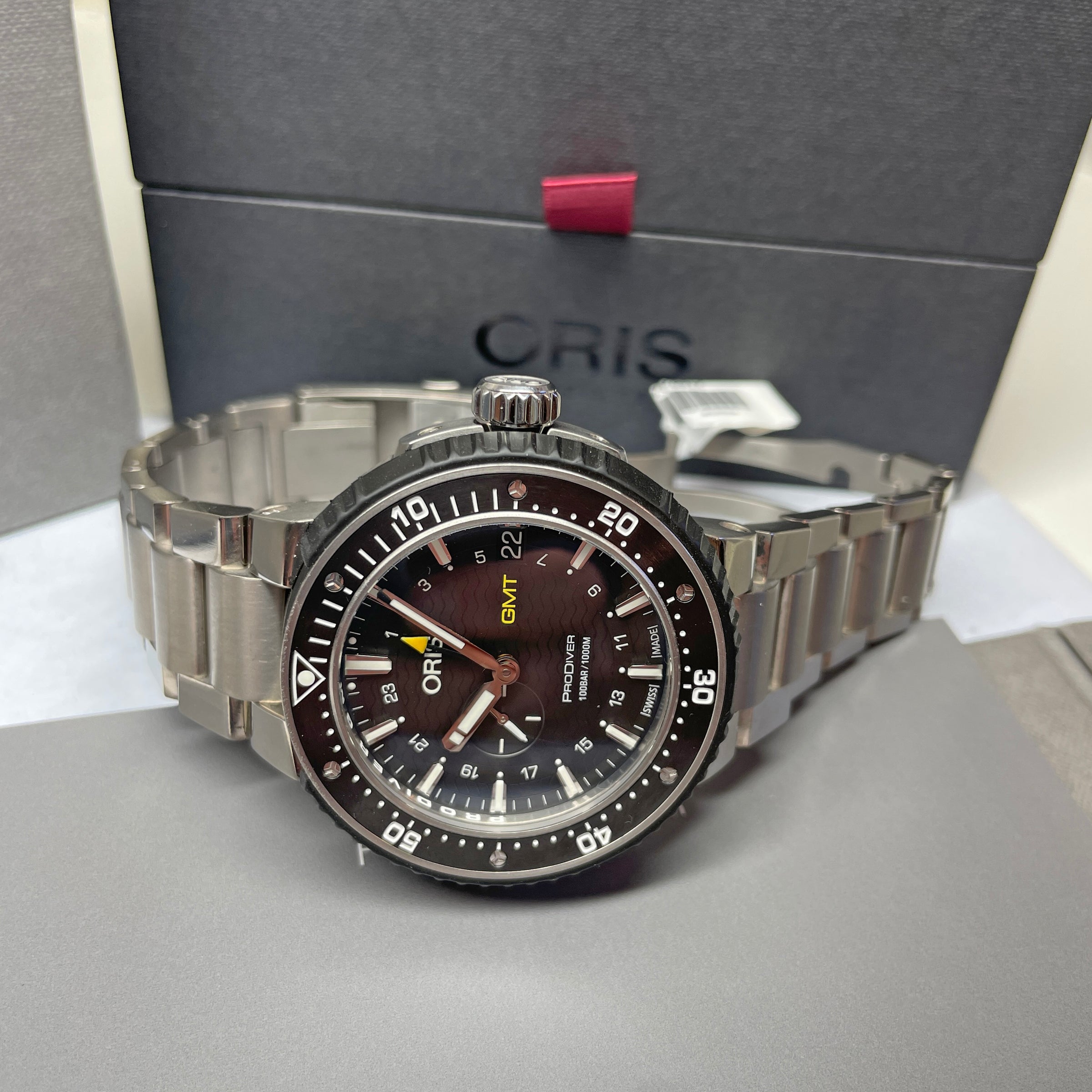 Pre Owned Oris ProDiver GMT Titanium Watch 49mm 01 748 7748 7154