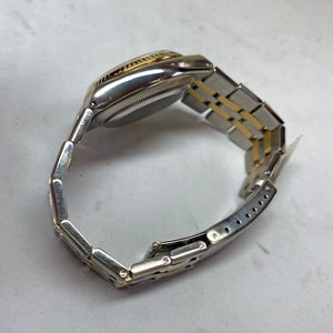Pre-Owned Rolex OysterQuartz Chronometer Datejust Quartz Yellow Gold Steel Watch 17013 1986