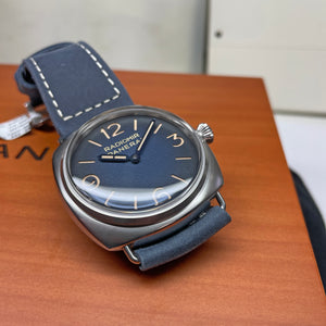 Pre-owned Panerai Radiomir Tre Giorni Blue Suede PAM01335 - 45mm Watch