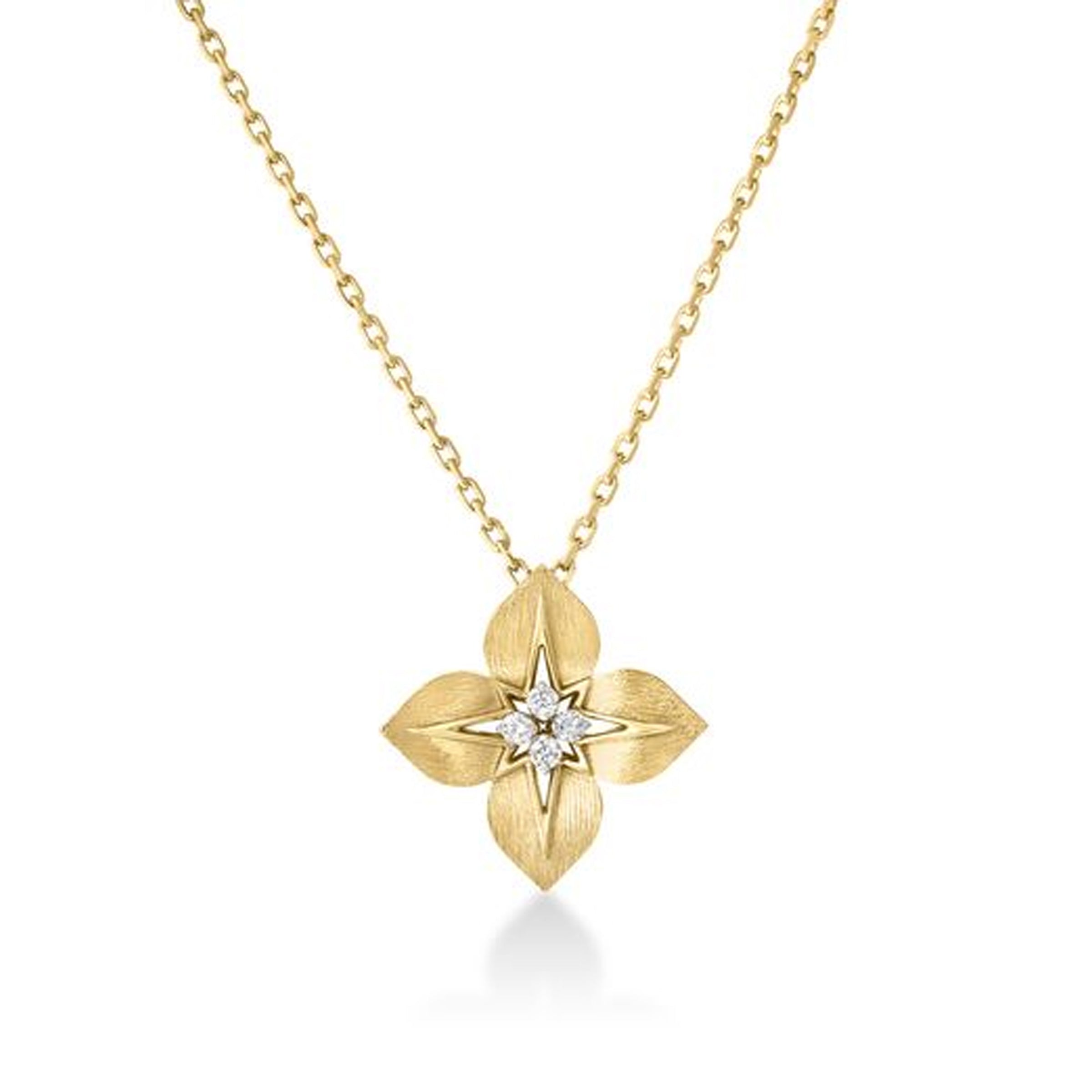 Roberto Coin 18K Yellow/White Gold Princess Star Necklace