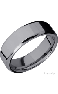 7 mm wide Beveled Tantalum band img1