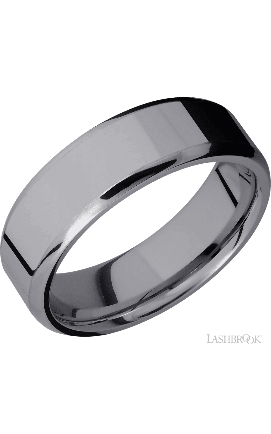 7 mm wide Beveled Tantalum band img1