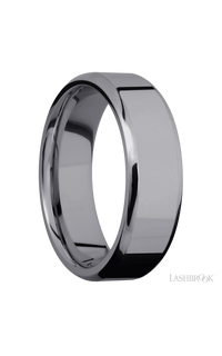 7 mm wide Beveled Tantalum band img2