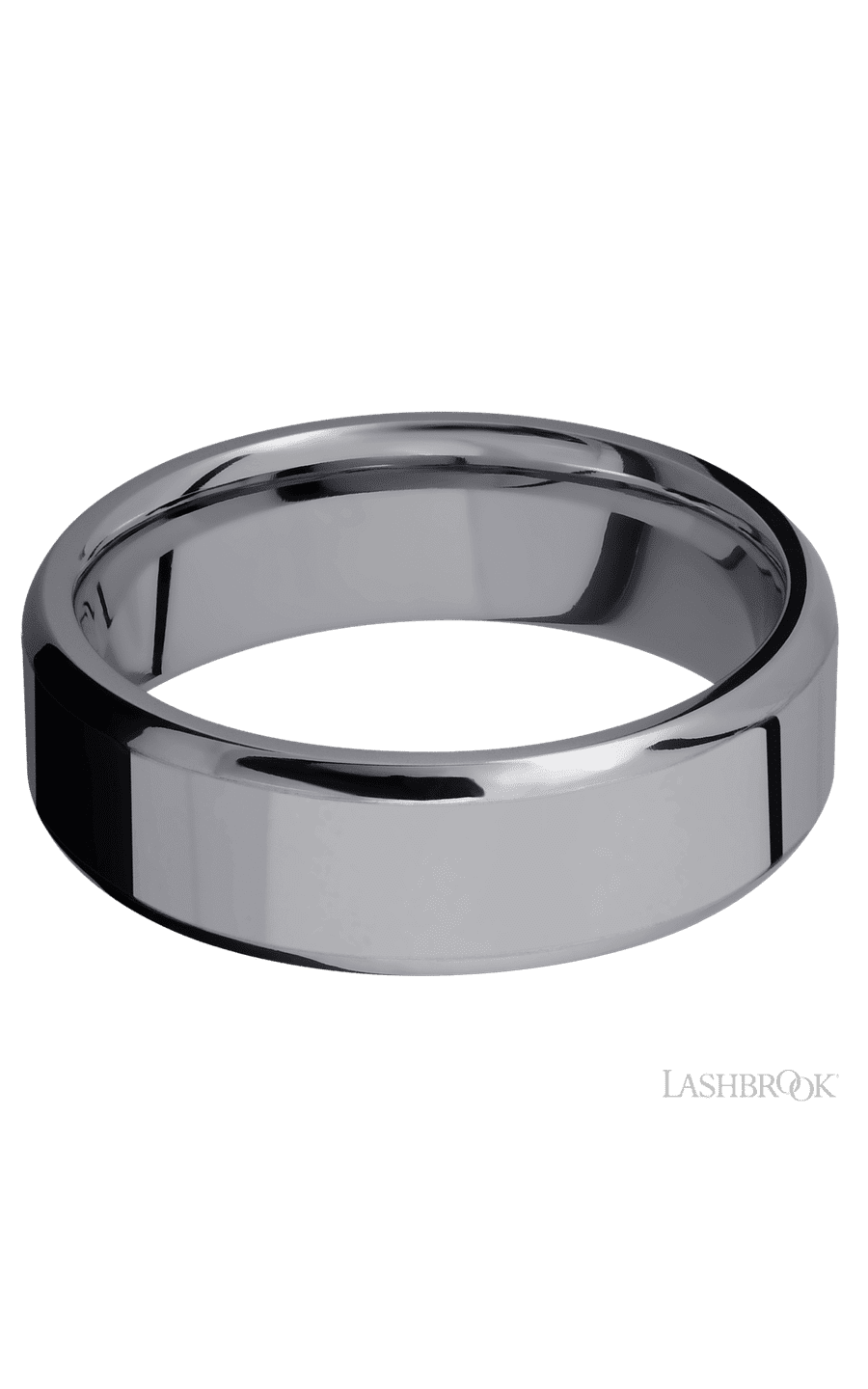 7 mm wide Beveled Tantalum band img3